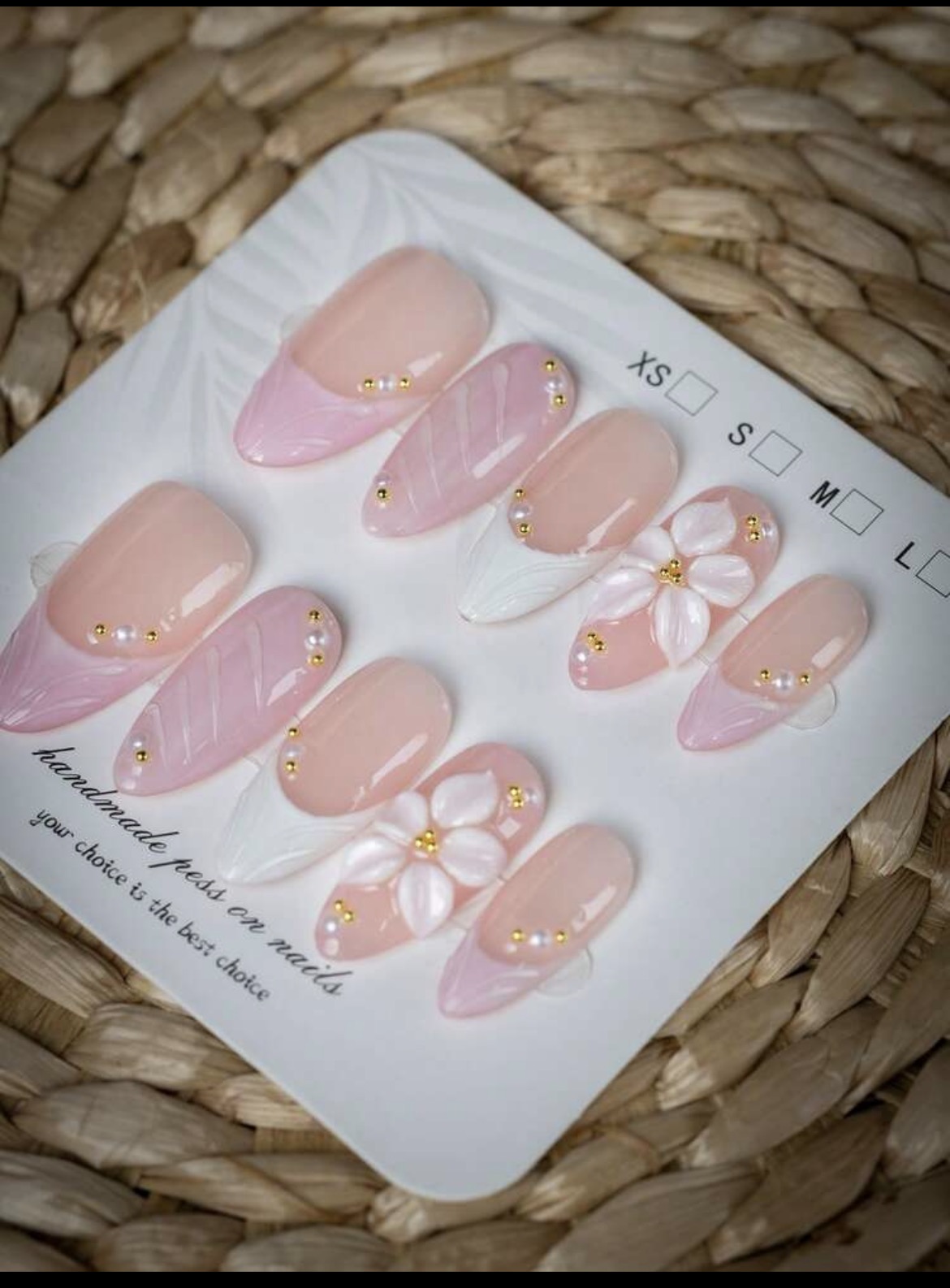 เล็บปลอมรูปทรงอัลมอนด์ 10 ชิ้น - Nail Art Wedding บทวิจารณ์และราคา