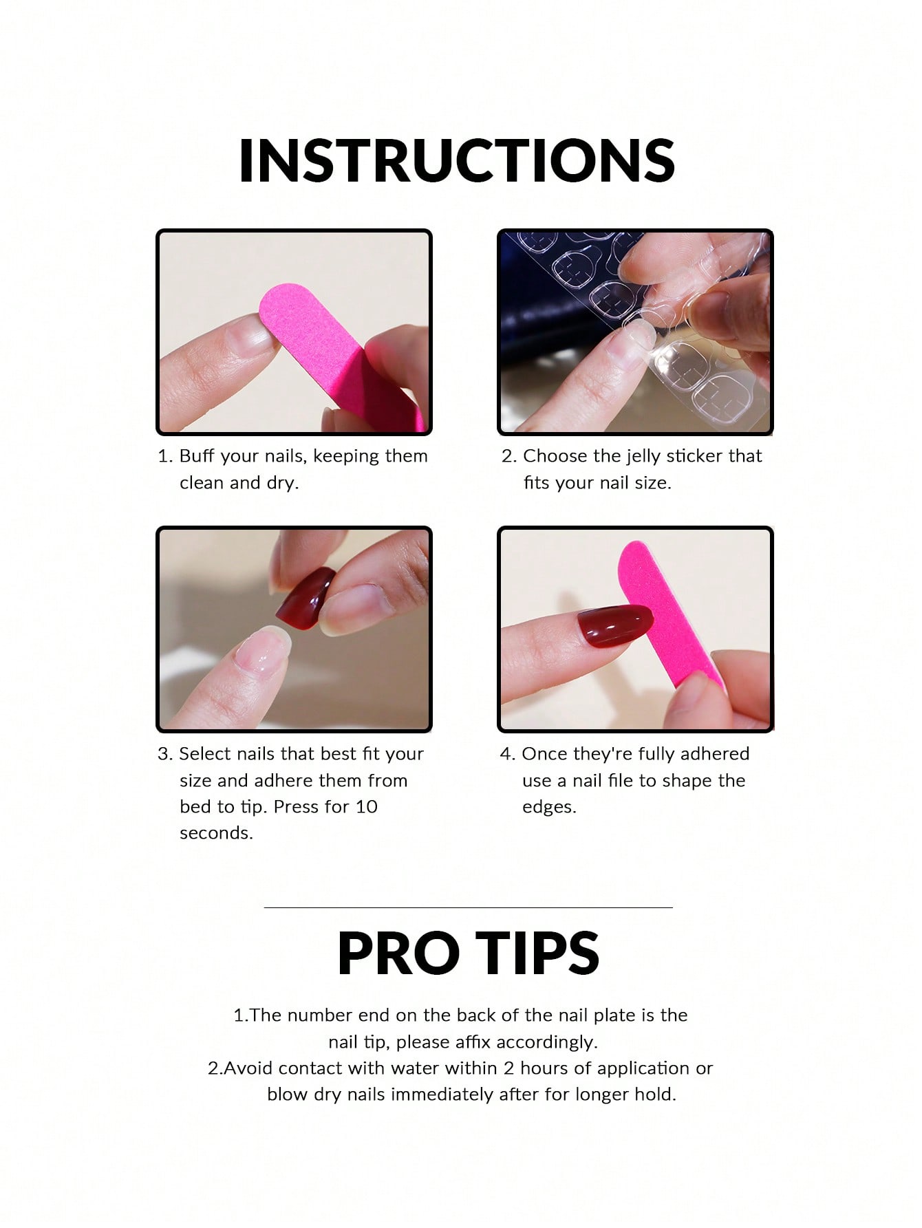 ชุดเล็บปลอมอะคริลิคแบบกดติด 24 - Nail Art Jelly บทวิจารณ์และราคา