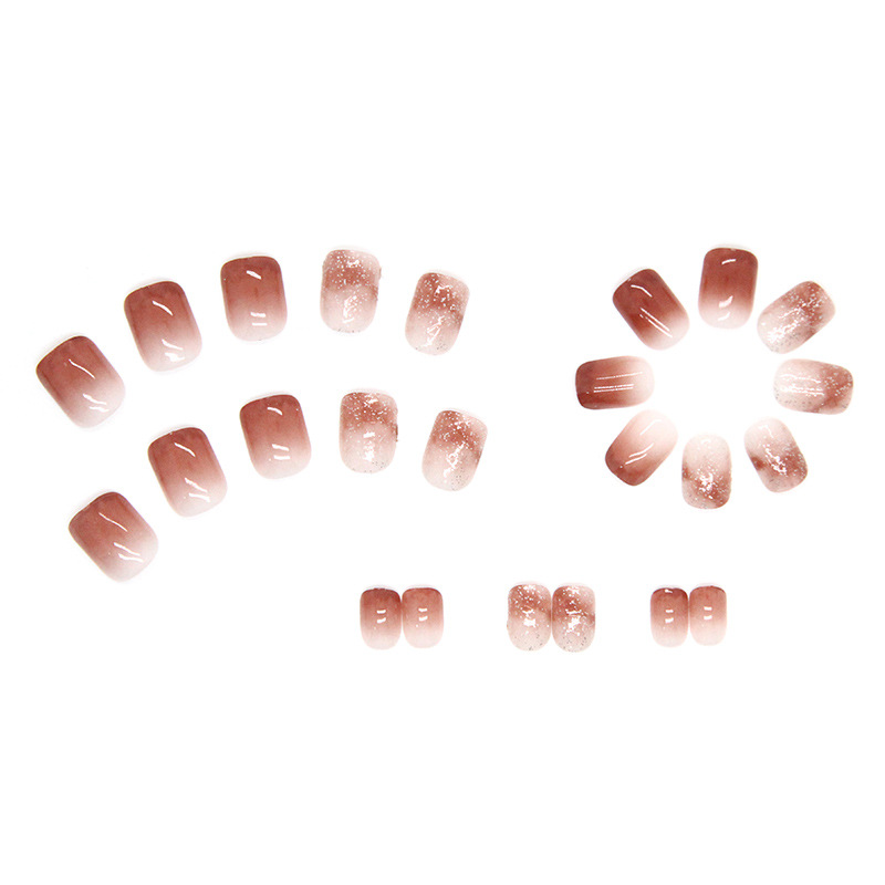24ชิ้นสีชมพูสดใสสีไล่ระดับสีเค - Nail Art Wedding บทวิจารณ์และราคา