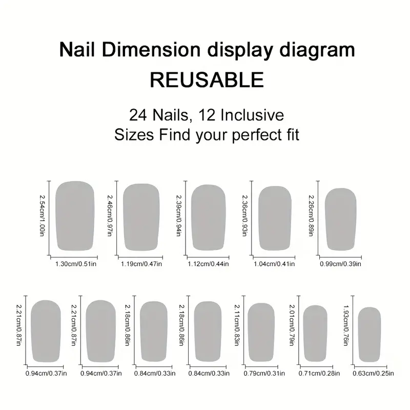 แถบถูเล็บปลอมและกาวเจลลี่ลายหั - Nail Art Y2K บทวิจารณ์และราคา