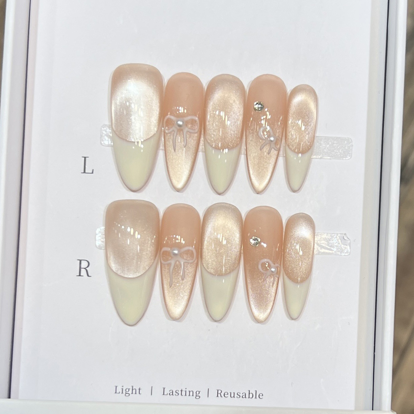 เล็บปลอมอะคริลิคแบบกดติด 10 ชิ - Nail Art Wedding บทวิจารณ์และราคา