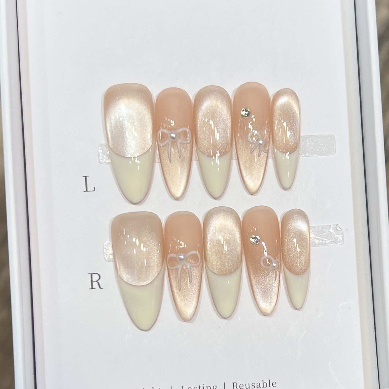 เล็บปลอมอะคริลิคแบบกดติด 10 ชิ - Nail Art Wedding บทวิจารณ์และราคา