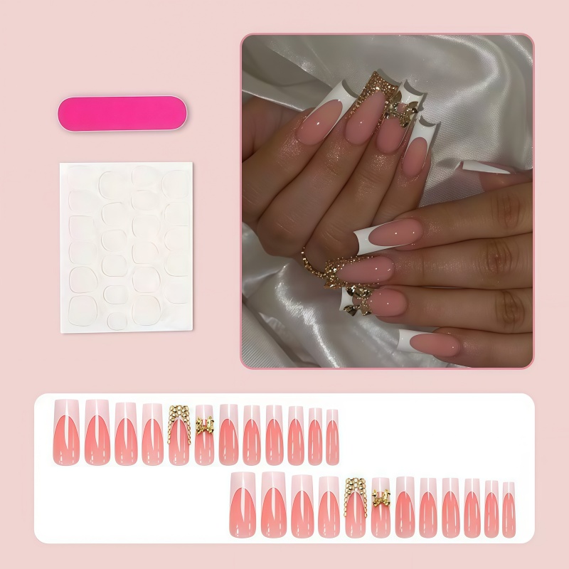 ชุดทำเล็บ 24 ชิ้น ดีไซน์โบว์สี - Nail Art Elegant บทวิจารณ์และราคา