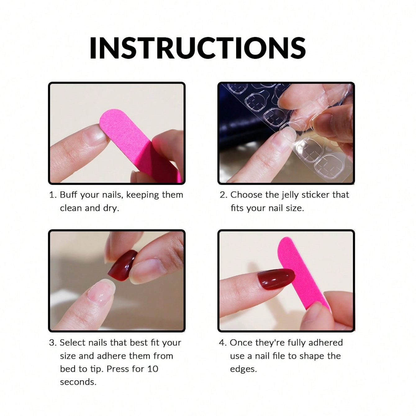 เล็บปลอมรูปทรงอัลมอนด์ยาว 10 ช - Nail Art Wedding บทวิจารณ์และราคา