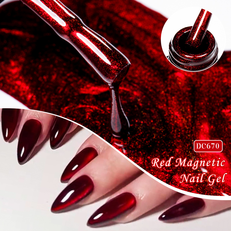 Mtssii 7ML ไวน์แดงแมวแม่เหล็กเ - Nail Art Red Wine Cat Eye บทวิจารณ์และราคา