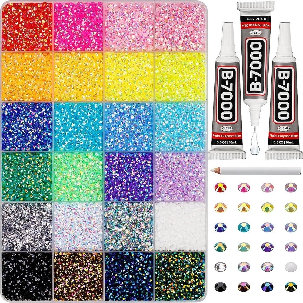 ชุดเรซิ่นหลากสีประดับเพชร DIY  - Nail Art Jelly บทวิจารณ์และราคา