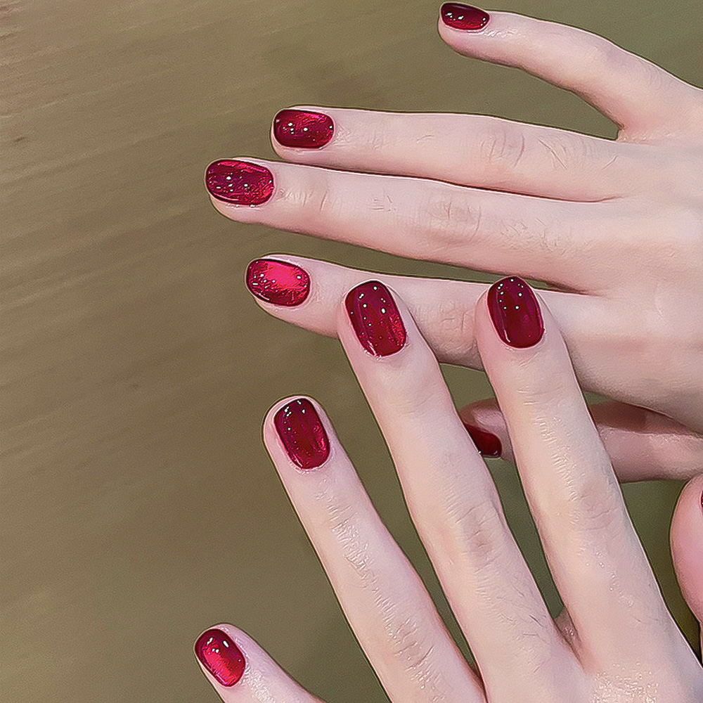 Xeijayi 10ml ไวน์แดง CAT EYE G - Nail Art Red Wine Cat Eye บทวิจารณ์และราคา