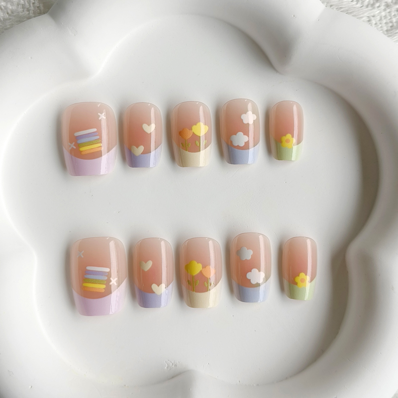สติ๊กเกอร์ติดเล็บปลอมลายเฟรนช์ - Nail Art Y2K บทวิจารณ์และราคา