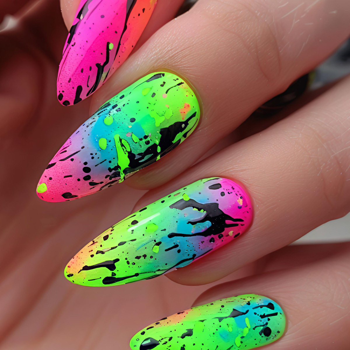 24 ชิ้น/ชุด เล็บปลอมสั้น กลาง  - Nail Art Y2K บทวิจารณ์และราคา