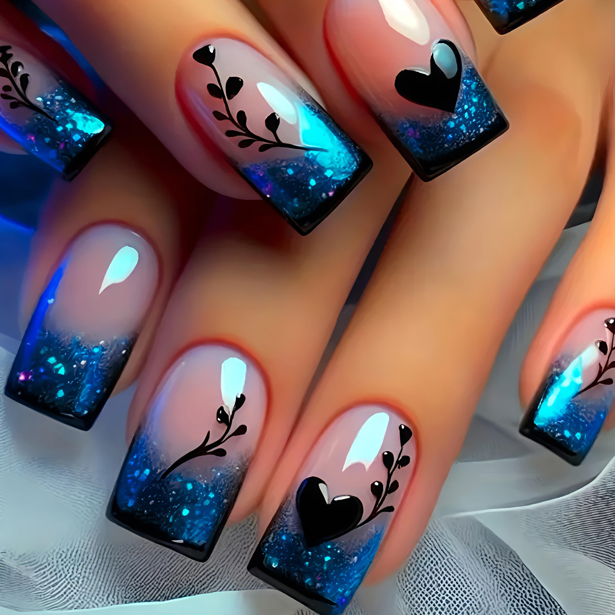 24 ชิ้น/ชุด เล็บปลอมสั้น กลาง  - Nail Art Y2K บทวิจารณ์และราคา