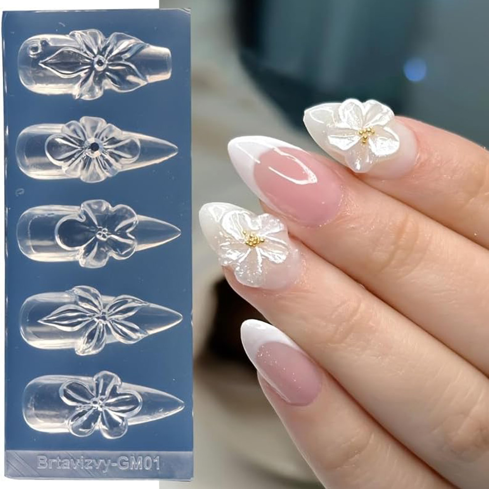 แม่พิมพ์ซิลิโคนลายดอกไม้ 3 มิต - Nail Art Elegant บทวิจารณ์และราคา