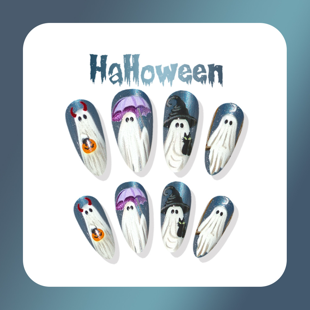 เล็บปลอมลายฮาโลวีน 24 ชิ้น ลาย - Nail Art Jelly บทวิจารณ์และราคา