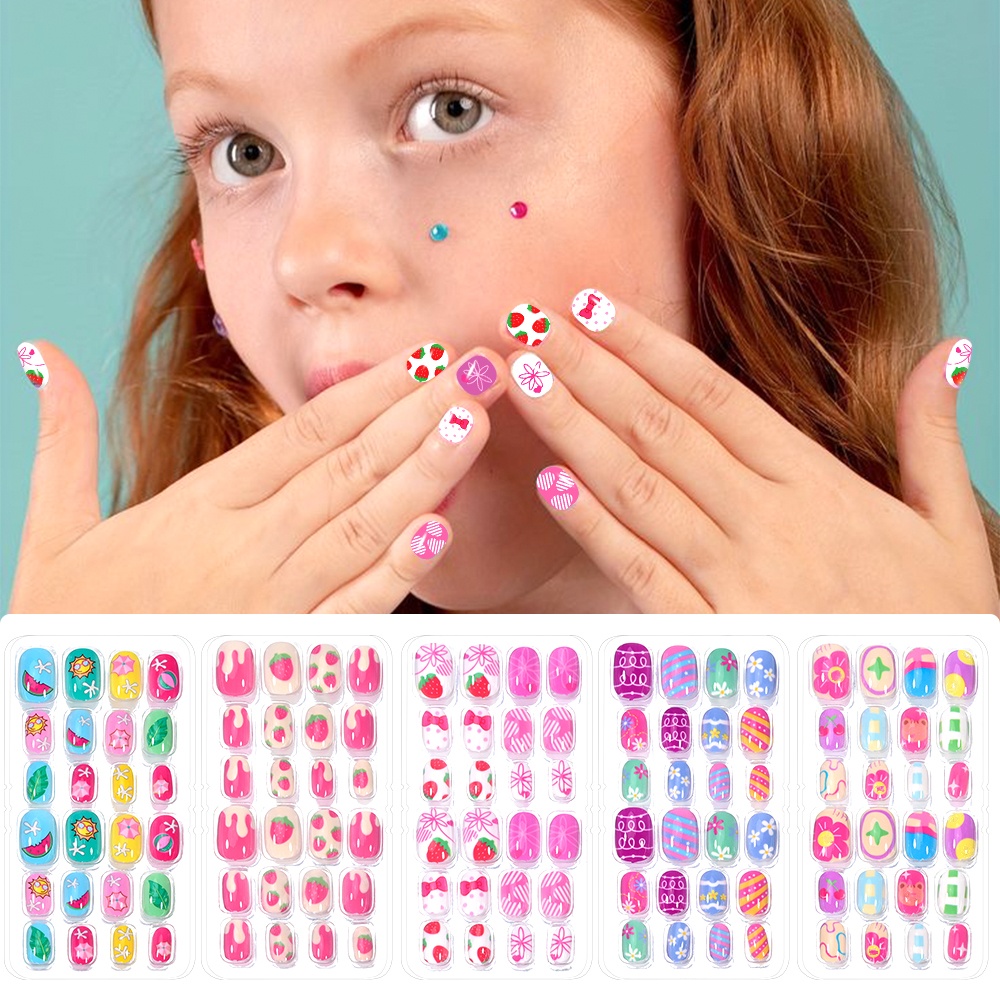 120 ชิ้น 5 ชุด Candy เด็กกดบนเ - Nail Art Y2K บทวิจารณ์และราคา