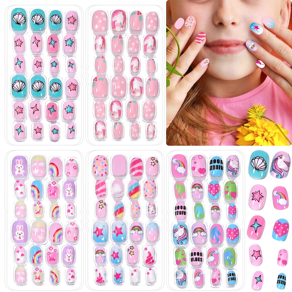 120 ชิ้น 5 ชุด Candy เด็กกดบนเ - Nail Art Y2K บทวิจารณ์และราคา