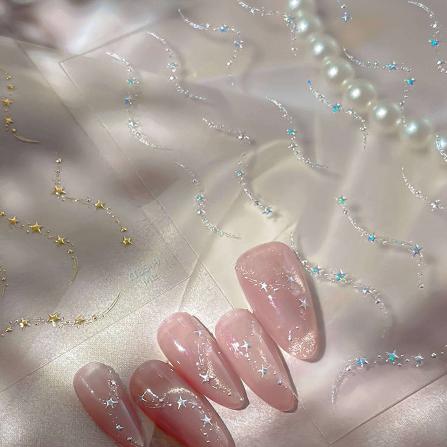 สติกเกอร์ติดเล็บลายฝรั่งเศส 5  - Nail Art Elegant บทวิจารณ์และราคา