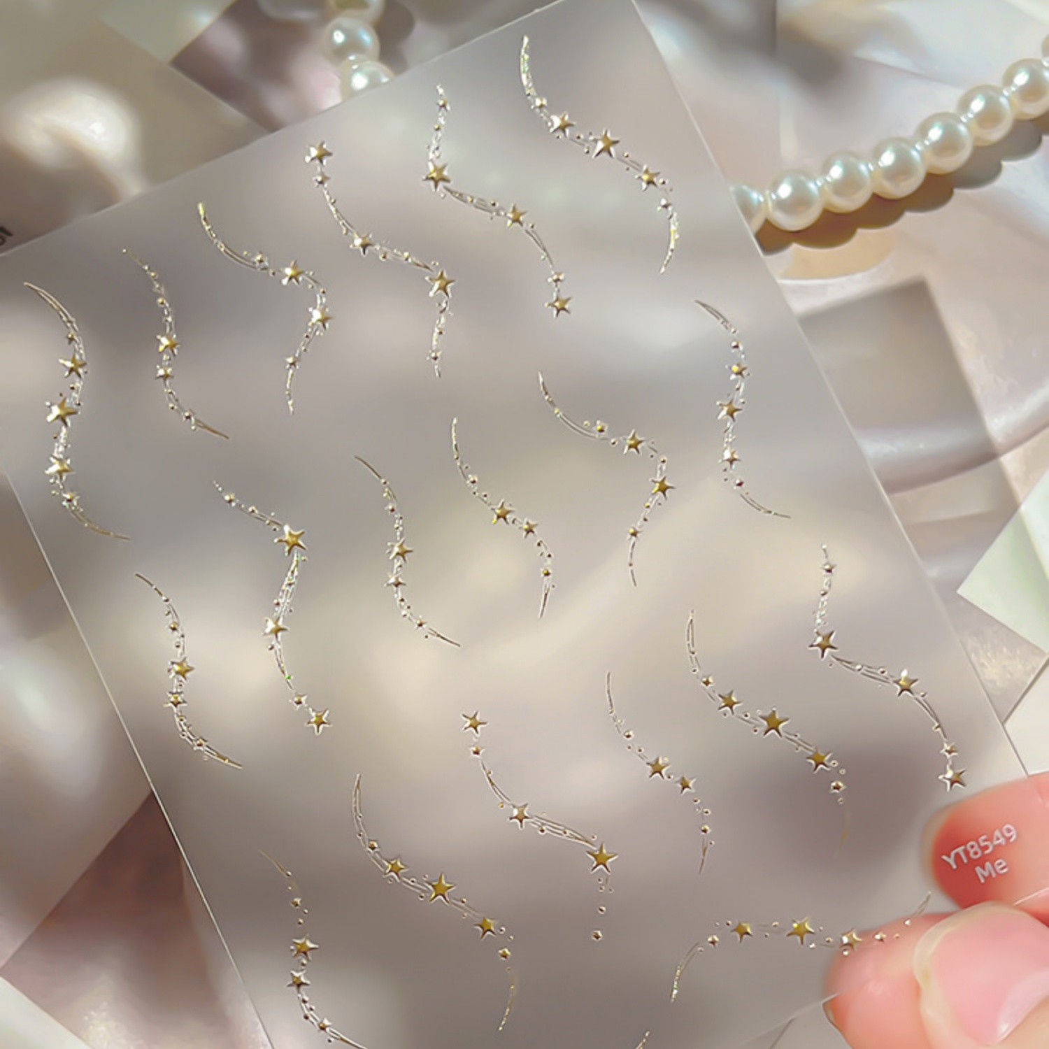 สติกเกอร์ติดเล็บลายฝรั่งเศส 5  - Nail Art Elegant บทวิจารณ์และราคา