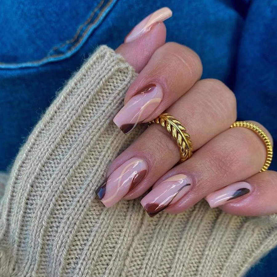 เล็บปลอมแบบสั้น-กลาง สำหรับผู้ - Nail Art Y2K บทวิจารณ์และราคา