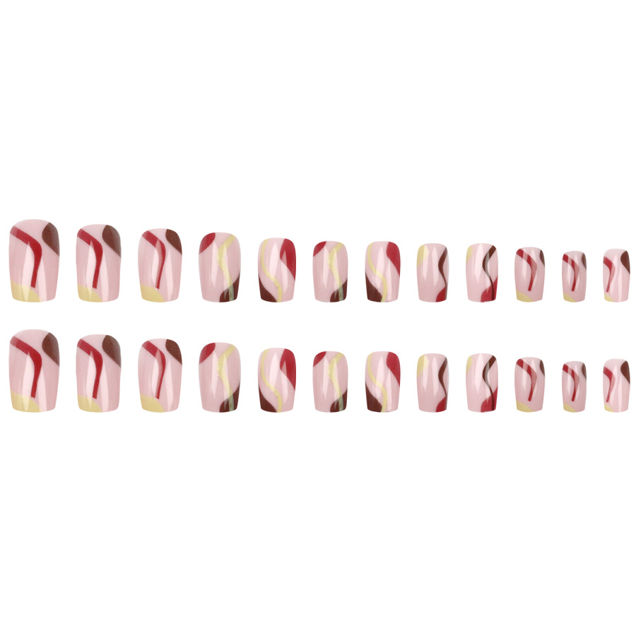 เล็บปลอมแบบสั้น-กลาง สำหรับผู้ - Nail Art Y2K บทวิจารณ์และราคา
