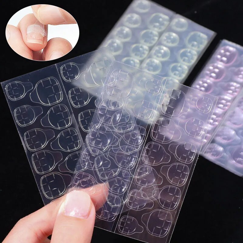 สติกเกอร์กาวติดเล็บสองด้านเจลล - Nail Art Jelly บทวิจารณ์และราคา
