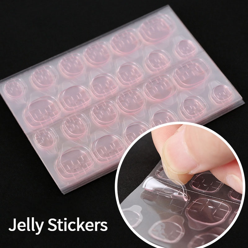 สติกเกอร์กาวติดเล็บสองด้านเจลล - Nail Art Jelly บทวิจารณ์และราคา
